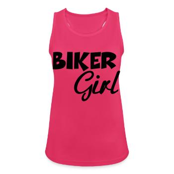 Biker Girl - Débardeur respirant Femme - fuchsia - Devant - Zoe (177cm)