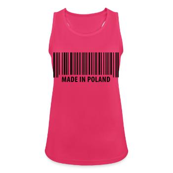Made in Poland - Polska - Frauen Tank Top atmungsaktiv - Fuchsia - Vorne - Zoe (177cm)