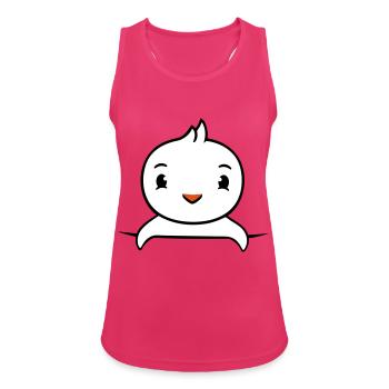 Sac de chemise de canard Sac sur la route derrière la clôture mignon - Débardeur respirant Femme - fuchsia - Devant - Zoe (177cm)