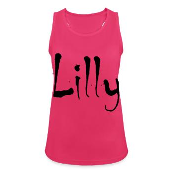 Lilly - Frauen Tank Top atmungsaktiv - Fuchsia - Vorne - Zoe (177cm)