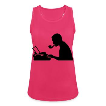 Journalist - Women's Breathable Tank Top - fuchsia - Front - Zoe (177cm)