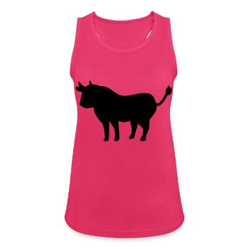 bull - Women's Breathable Tank Top - fuchsia - Front - Zoe (177cm)