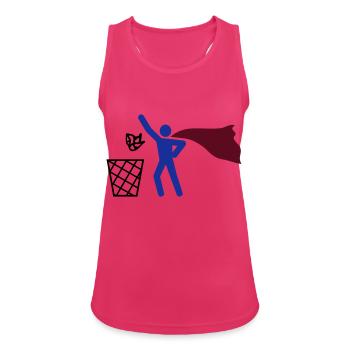 Super Müll Entsorgung HEH 3 farb vektor - Frauen Tank Top atmungsaktiv - Fuchsia - Vorne - Zoe (177cm)