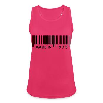 Anniversaire 1975 - Débardeur respirant Femme - fuchsia - Devant - Zoe (177cm)