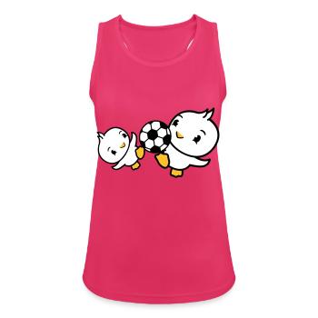 2 Birds Playing Soccer Together Fun Ball Sports - Women's Breathable Tank Top - fuchsia - Front - Zoe (177cm)