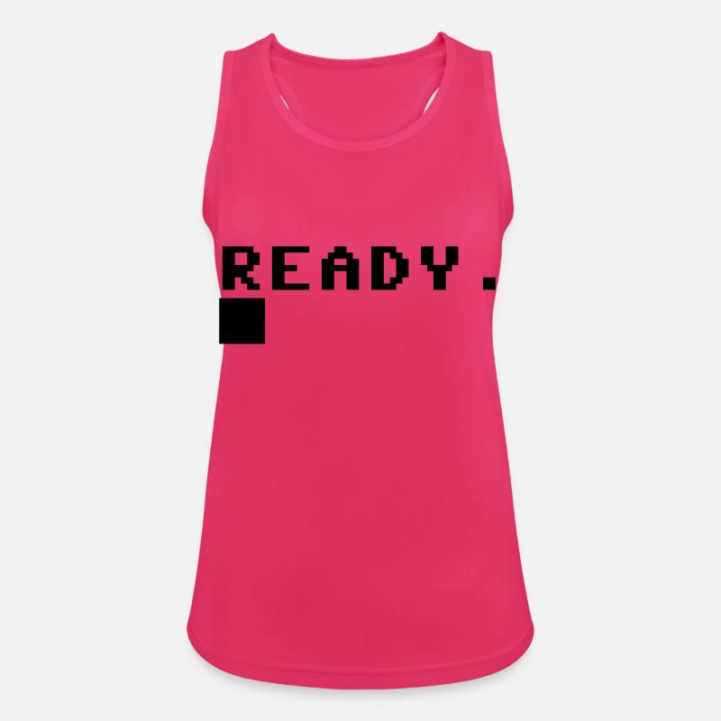 C64 Gamer Gift Idea Retro Computer - Women's Breathable Tank Top - fuchsia