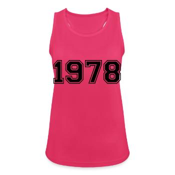 1978 - Women's Breathable Tank Top - fuchsia - Front - Zoe (177cm)