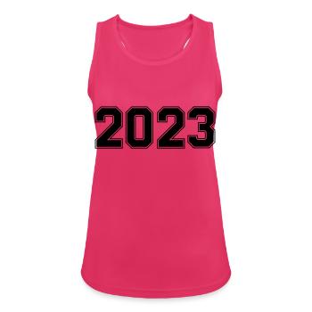 2023 - Women's Breathable Tank Top - fuchsia - Front - Zoe (177cm)