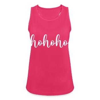 hohoho - Frauen Tank Top atmungsaktiv - Fuchsia - Vorne - Zoe (177cm)