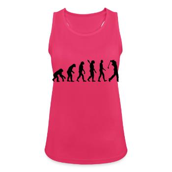 Golf - Frauen Tank Top atmungsaktiv - Fuchsia - Vorne - Zoe (177cm)
