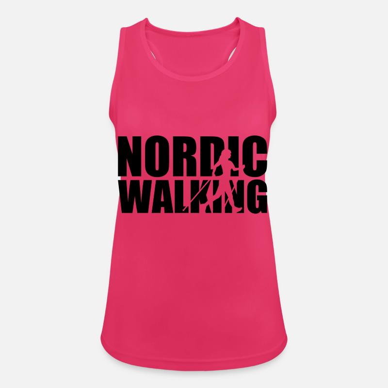 Nordic walking - Women's Breathable Tank Top - fuchsia