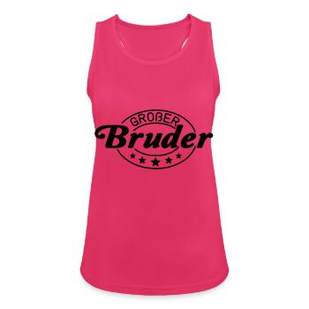 grosser_bruder__f1 - Débardeur respirant Femme - fuchsia - Devant - Zoe (177cm)