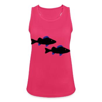 Perch Fish - Women's Breathable Tank Top - fuchsia - Front - Zoe (177cm)