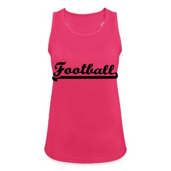 Football - Frauen Tank Top atmungsaktiv - Fuchsia - Vorne - Zoe (177cm)