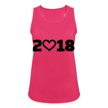 2018 - Women's Breathable Tank Top - fuchsia - Front - Zoe (177cm)