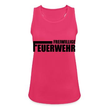 Feuerwehr - Frauen Tank Top atmungsaktiv - Fuchsia - Vorne - Zoe (177cm)