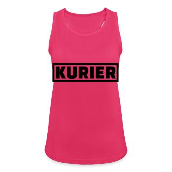 Kurier - Frauen Tank Top atmungsaktiv - Fuchsia - Vorne - Zoe (177cm)