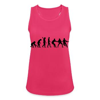 Évolution Tir à la corde - Débardeur respirant Femme - fuchsia - Devant - Zoe (177cm)