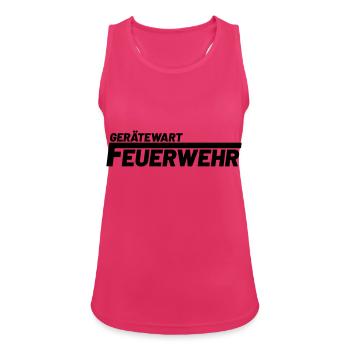 Gerätewart Freiwillige Feuerwehr - Frauen Tank Top atmungsaktiv - Fuchsia - Vorne - Zoe (177cm)