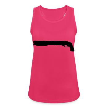 Kurze Pumpgun - Frauen Tank Top atmungsaktiv - Fuchsia - Vorne - Zoe (177cm)