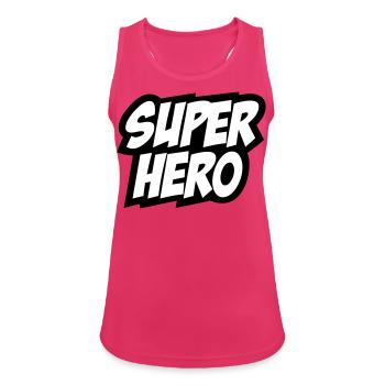 Superhelden, Superheld, superhero, comic, Chef - Frauen Tank Top atmungsaktiv - Fuchsia - Vorne - Zoe (177cm)