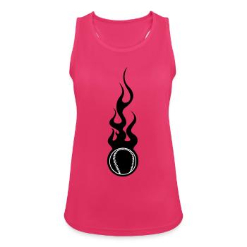 Baseball - Sport - Débardeur respirant Femme - fuchsia - Devant - Zoe (177cm)