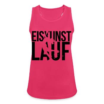 eiskunstlauf - Frauen Tank Top atmungsaktiv - Fuchsia - Vorne - Zoe (177cm)