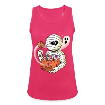 Zucker-Pharao - Frauen Tank Top atmungsaktiv - Fuchsia - Vorne - Zoe (177cm)