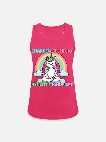 Chakren gecheckt – Realität ignoriert - Frauen Tank Top atmungsaktiv - Fuchsia