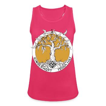Kinderhort  - Frauen Tank Top atmungsaktiv - Fuchsia - Vorne - Zoe (177cm)