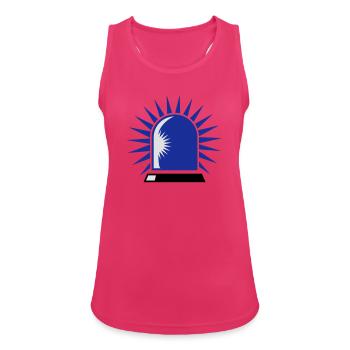 Blaulicht - Frauen Tank Top atmungsaktiv - Fuchsia - Vorne - Zoe (177cm)