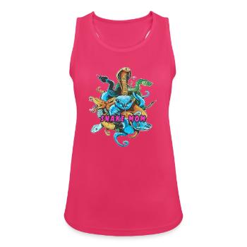Schlangen Mutter - Frauen Tank Top atmungsaktiv - Fuchsia - Vorne - Zoe (177cm)