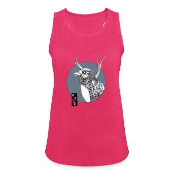 Bird - Frauen Tank Top atmungsaktiv - Fuchsia - Vorne - Zoe (177cm)