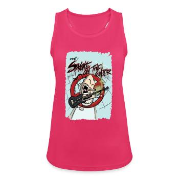Nicht Somke aufs Wasser - Frauen Tank Top atmungsaktiv - Fuchsia - Vorne - Zoe (177cm)