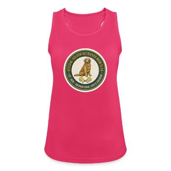 Golden Retriever Mom Club offizielles Mitgliederabzeichen - Frauen Tank Top atmungsaktiv - Fuchsia - Vorne - Zoe (177cm)
