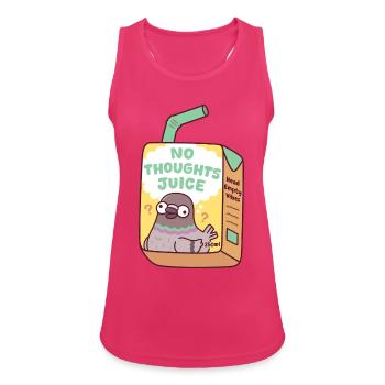 Lustige dumme Taube Keine Gedanken Saftbox - Frauen Tank Top atmungsaktiv - Fuchsia - Vorne - Zoe (177cm)