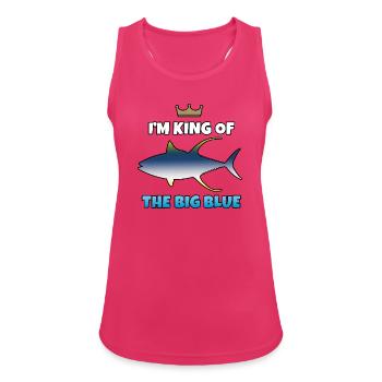 König des Großen Blauen - Frauen Tank Top atmungsaktiv - Fuchsia - Vorne - Zoe (177cm)