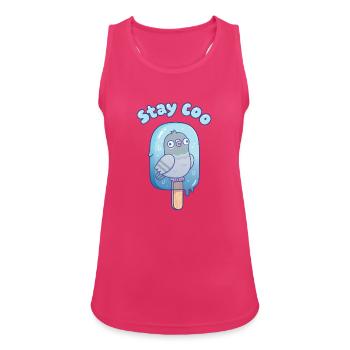 Lustige Taube eingefroren im Eislolly Bleib Gurr - Frauen Tank Top atmungsaktiv - Fuchsia - Vorne - Zoe (177cm)
