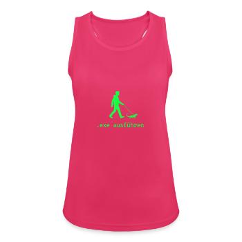 Exe Echse ausfuehren Admin Sysadmin Geschenk - Frauen Tank Top atmungsaktiv - Fuchsia - Vorne - Zoe (177cm)