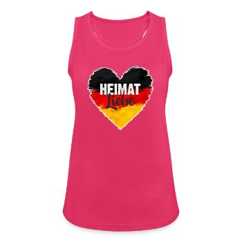 Heimatliebe - Frauen Tank Top atmungsaktiv - Fuchsia - Vorne - Zoe (177cm)