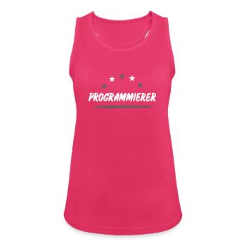 Programmierer Beruf - Frauen Tank Top atmungsaktiv - Fuchsia - Vorne - Zoe (177cm)
