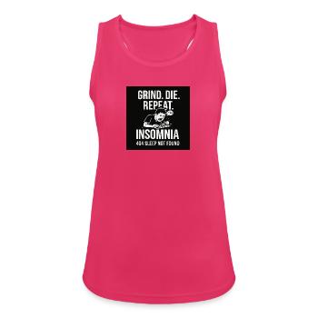 Motivierendes Schlafversagens-Design - Frauen Tank Top atmungsaktiv - Fuchsia - Vorne - Zoe (177cm)