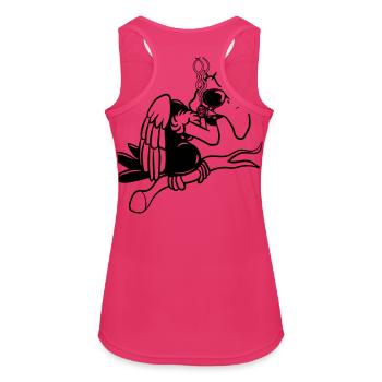 Vulture goofy funny funny sunglasses - Women's Breathable Tank Top - fuchsia - Back - Zoe (177cm)