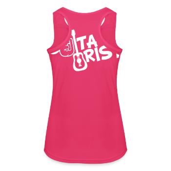 Guitarist Gitarre Spielen Gitarrist Rock Musik Fun - Frauen Tank Top atmungsaktiv - Fuchsia - Hinten - Zoe (177cm)