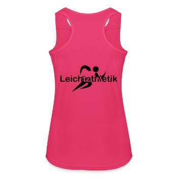 Athletics Sprinting Font center - Women's Breathable Tank Top - fuchsia - Back - Zoe (177cm)