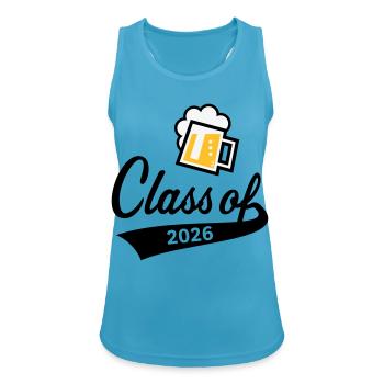 Class Of 2026 (Graduating Class / Beer / 3C POS) - Women's Breathable Tank Top - sapphire blue - Front - Zoe (177cm)