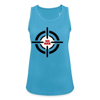 No War Emblem - Women's Breathable Tank Top - sapphire blue - Front - Zoe (177cm)