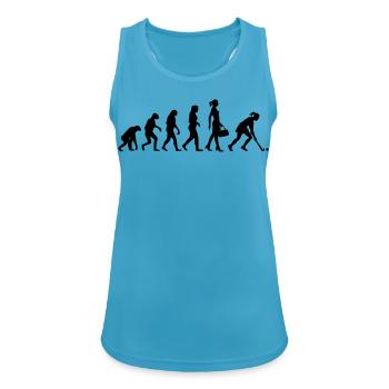Evolution Hockey Frauen Hockeyspielerin - Frauen Tank Top atmungsaktiv - Saphirblau - Vorne - Zoe (177cm)