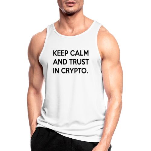 Keep calm and trust in crypto II | Black - Men's Breathable Tank Top