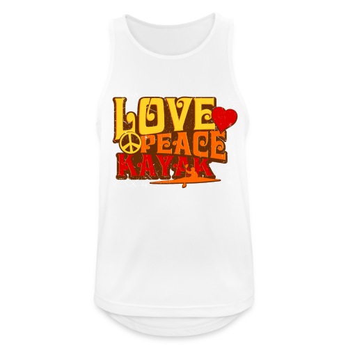 peace love kayak revised and final - Men's Breathable Tank Top